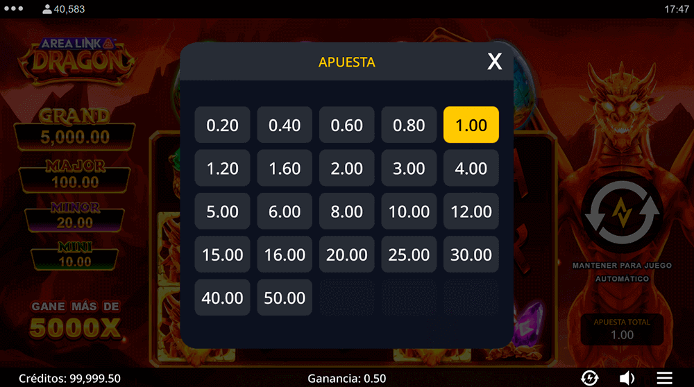 Elige una apuesta